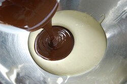 Recept elkészítése Csokihab málnával, lépés 1