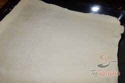 Recept elkészítése Vaníliás-diós krémes leveles tésztából, lépés 2