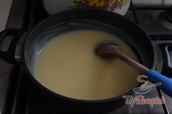 Recept elkészítése Vaníliás-diós krémes leveles tésztából, lépés 9