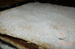 Recept elkészítése Vaníliás-diós krémes leveles tésztából, lépés 17