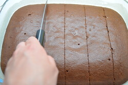 Recept elkészítése Csokis szelet lágy öntettel, 15 perc alatt, lépés 11