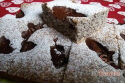 Recept elkészítése Mákos szelet szilvával – bögrés süti, lépés 11