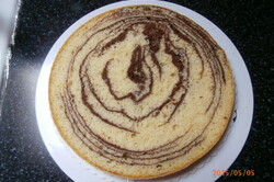 Recept elkészítése Fantasztikus márványos korpusz tortákhoz, lépés 16