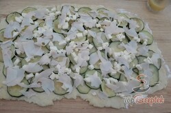 Recept elkészítése Cukkinis batyu sonkával és sajttal, lépés 5
