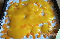 Recept elkészítése A legjobb, frissítő mandarinos szelet tejföllel, lépés 9