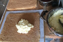 Recept elkészítése Tökéletes mézes-puncsos kocka vaníliakrémmel, lépés 6