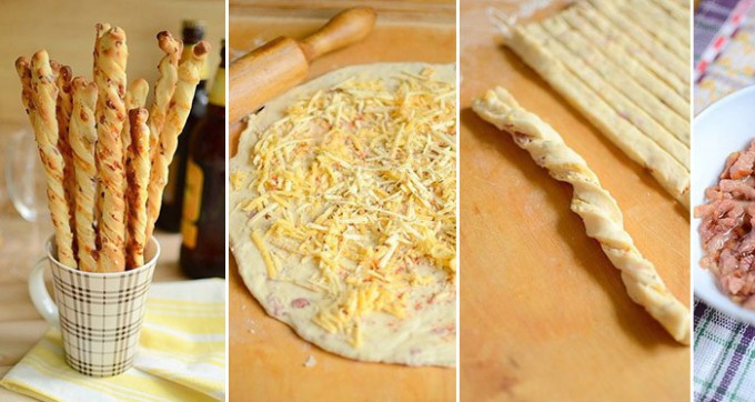 Szalonnás-sajtos stanglik kelt tésztából, lépés 5