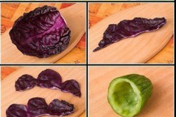 Recept elkészítése 10 nagyszerű ötlet arra, hogyan készítsünk fantasztikus dekorációt zöldségekből, lépés 7