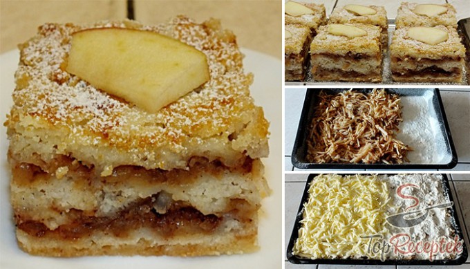 Recept Réteges bögrés-almás sütemény