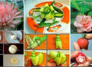Recept 10 nagyszerű ötlet arra, hogyan készítsünk fantasztikus dekorációt zöldségekből